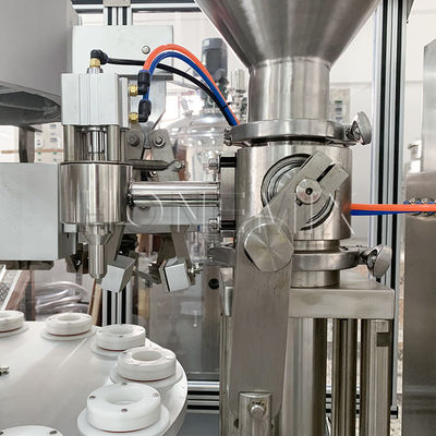 Máquina de llenado y sellado de pomadas de plástico industrial 2KW
