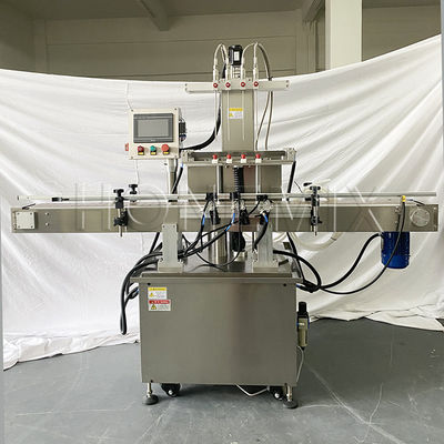 Máquina de llenado de agua líquida acuosa 4 cabezas de limpieza de aceite