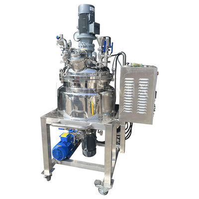 Máquina de mezcla de emulsificación al vacío de 380 V, tanque homogeneizante tipo fijo