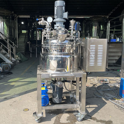 Máquina de mezcla de emulsificación al vacío de 380 V, tanque homogeneizante tipo fijo