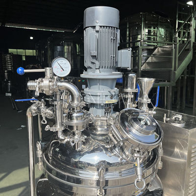 Máquina de mezcla de emulsificación al vacío de 380 V, tanque homogeneizante tipo fijo