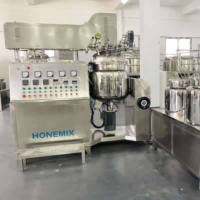 Hómogenizador al vacío mezclador emulsionador 4KW mezclador de crema corporal