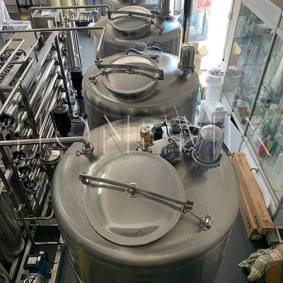 Instalación de tratamiento de agua RO de dos etapas Filtro de purificación por ósmosis inversa 380V