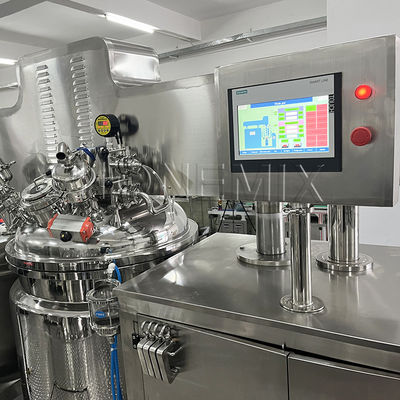 Equipo de emulsión automático homogeneizador al vacío emulsionador de doble elevación