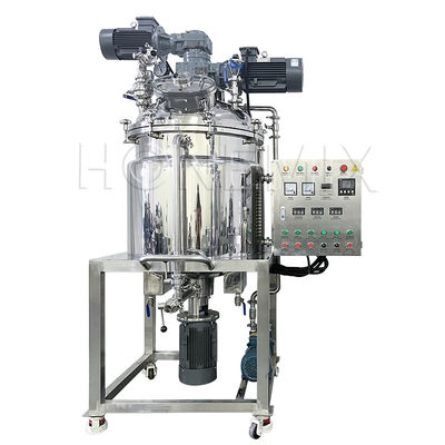 Máquina de mezcla de emulsionador de vacío de crema Motor horizontal de mezcla bidireccional