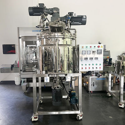 Máquina de mezcla de emulsionador de vacío de crema Motor horizontal de mezcla bidireccional