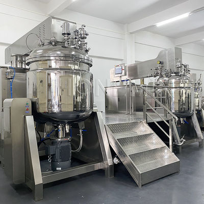 Máquina mezcladora de emulsionantes homogeneizantes al vacío PLC Combinación personalizada