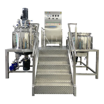 La mezcla de emulsificación de vacío de precisión 220V / 380V máquina de hacer crema corporal