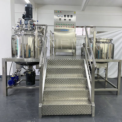 La mezcla de emulsificación de vacío de precisión 220V / 380V máquina de hacer crema corporal