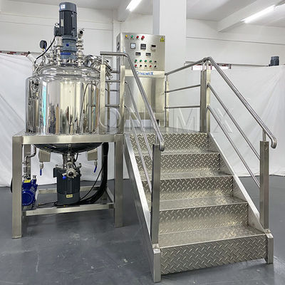De espuma de vacío emulsionante mezclador homogeneizador tanque para la pasta de champú