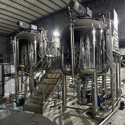 Máquina de emulsificación de cortes de alta higiene Mezcladora de loción de suero Cosméticos