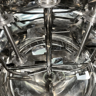 Mezclador de emulsificación de vacío fijo 1000L Máquina para hacer pasta de dientes 5.5KW