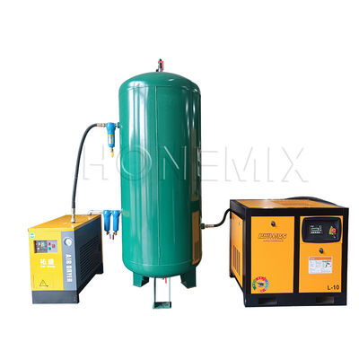 Equipo auxiliar potente 7.5KW / 10HP Conjunto de compresor de aire de tornillo