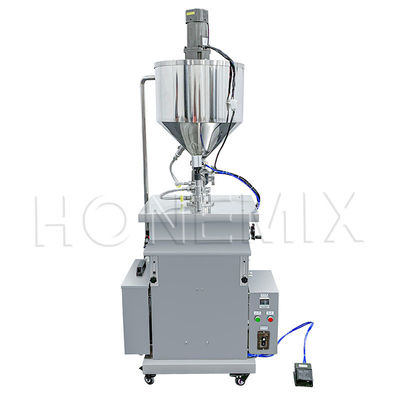 Máquina de llenado de bálsamo con calefacción cosmética Máquina de llenado vertical semiautomática