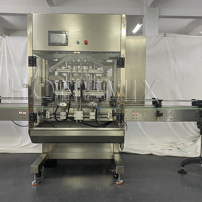 Máquina de llenado de cremas de cuatro cabezas de control servo de la loción corporal