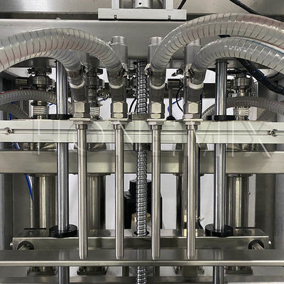 Máquina de llenado de cremas de cuatro cabezas de control servo de la loción corporal