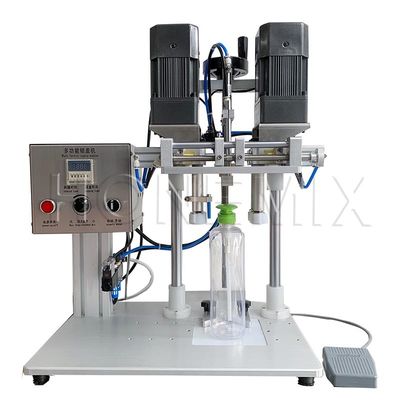 Máquina semiautomática de tapa de botellas de pulverización de 80W 220V / 50Hz de voltaje