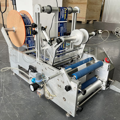 Máquina de etiquetado de pegatinas de mesa pequeña de 100W Semi-Auto exacto
