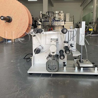 Máquina de etiquetado de etiquetas semiautomática de 100W para botellas planas