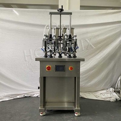 Máquina de fabricación de perfumes semiautomática de cuatro cabezas