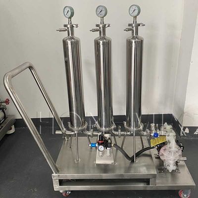 Máquina de fabricación de perfumes líquidos de tres etapas filtro de perfumes de acero inoxidable
