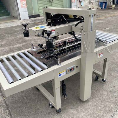 Máquina de embalaje automática de 220V / 50HZ 12mm caja de cartón sellador adhesivo de cinta adhesiva