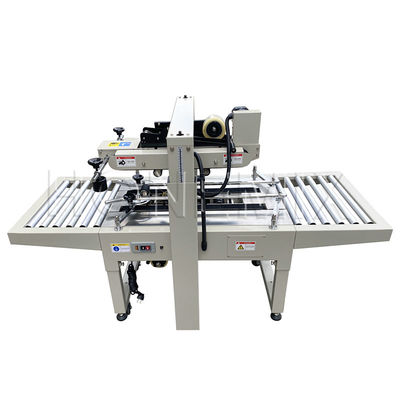 Máquina de embalaje automática de 220V / 50HZ 12mm caja de cartón sellador adhesivo de cinta adhesiva