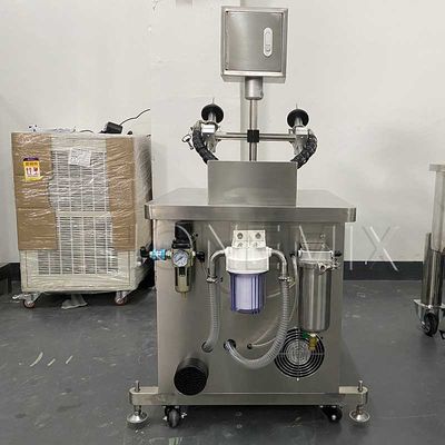 Máquina de soplado de aire de botella doble cabeza para la limpieza interna