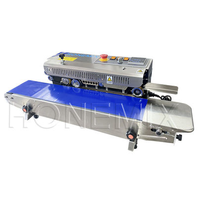Máquina de sellado de película de plástico horizontal de 600 W de calefacción eléctrica sellador de bolsas de plástico