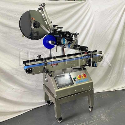 Máquina de etiquetado de superficie plana pequeña y semiautomática 220V / 50Hz