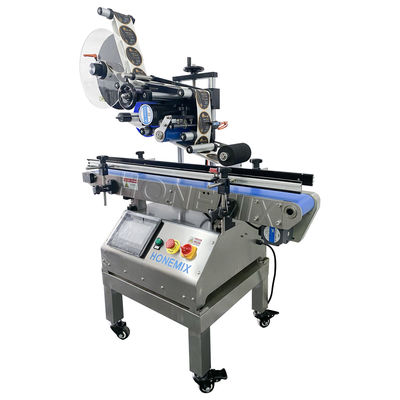 Máquina de etiquetado de superficie plana pequeña y semiautomática 220V / 50Hz