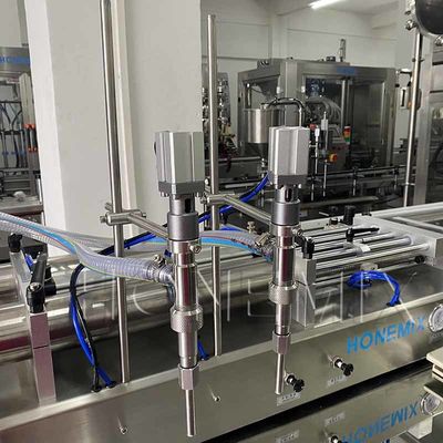 Cosméticos Máquina de llenado de dos cabezas de pistón Máquina de llenado horizontal CE