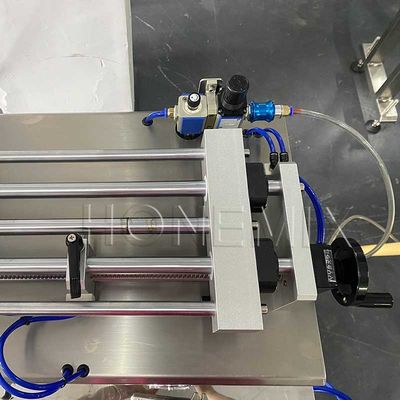 Cosméticos Máquina de llenado de dos cabezas de pistón Máquina de llenado horizontal CE