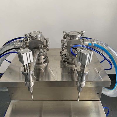 Máquina de llenado de botellas de champú automático vertical con dos boquillas