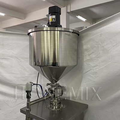 Máquina de llenado de comida de confitura de hopper Paddle de mezcla vertical Control neumático
