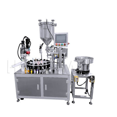 Máquina de llenado de crema cuantitativa rotativa 220V para el ocultador de brillo labial