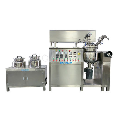Tipo de laboratorio máquina de mezcla de emulsificación al vacío acero inoxidable para cosméticos crema