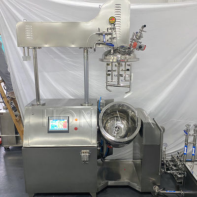 Máquina para hacer cremas cosméticas automática homogeneizadora al vacío mezcladora al vacío