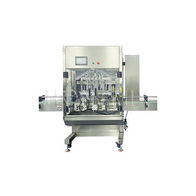 Máquina de llenado de cremas de cuatro cabezas de control servo de la loción corporal