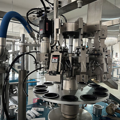 Máquina automática de llenado de cremas para manos de tubos verticales de aluminio