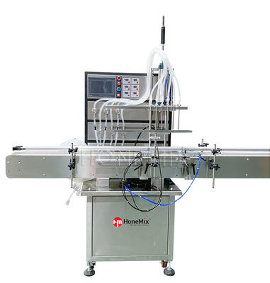 Máquina de llenado de aceite para el cabello 6 boquillas de bomba magnética líquida