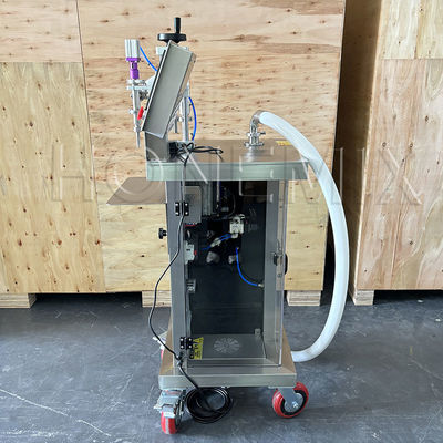 Máquina semiautomática de llenado de frascos de jabón líquido para perfume
