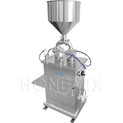 Máquina de llenado de pistón vertical Máquina de llenado de crema de control neumático 2 cabezas