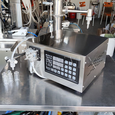 Máquina de llenado de botellas de aceite líquido con bomba peristáltica semiautomática