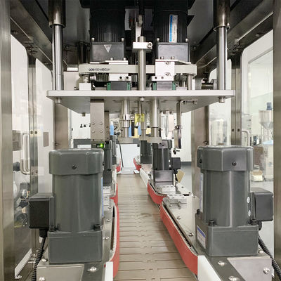 Máquina de llenado de crema de seguimiento de servo pistón de tapa de la máquina